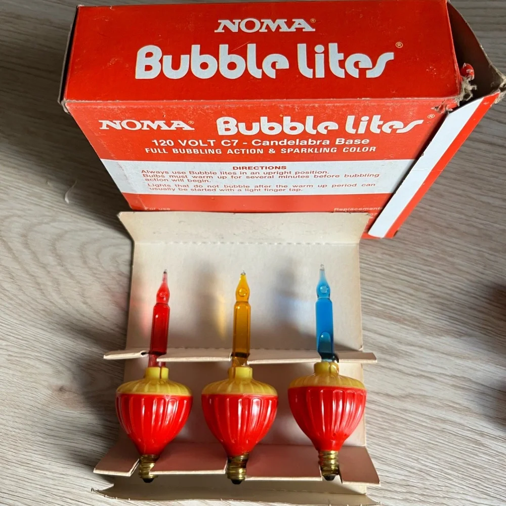 NOMA Vintage 3 Bubble Replacement Lites 🎄